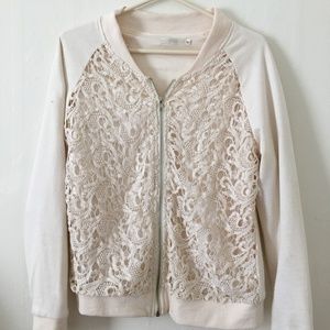 Cute lace cream jacket